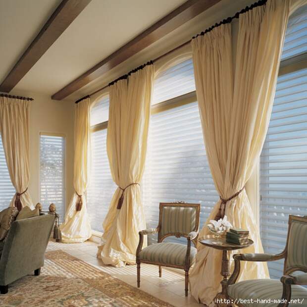 Curtains And Draperies In Home Interior Design  Silhouette (550x550, 189Kb)