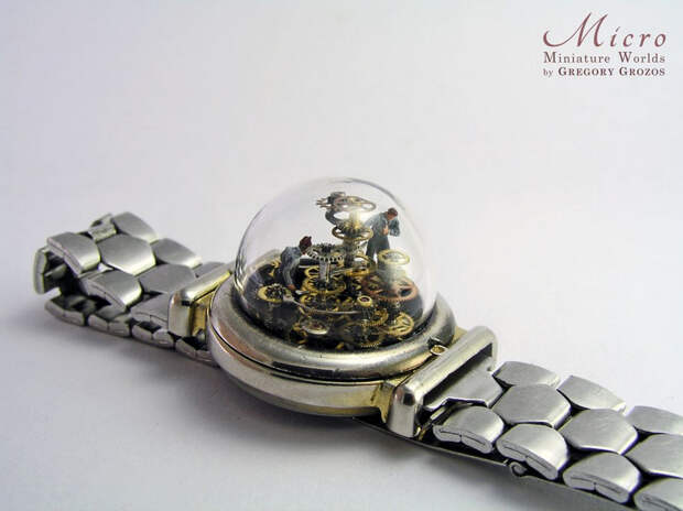 Миниатюрные миры в старинных карманных часах