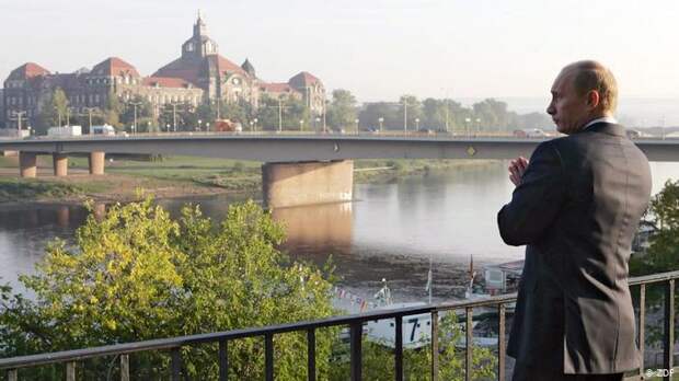 Владимир Путин любуется видом Дрездена