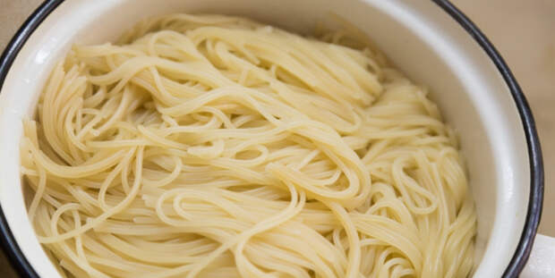 варёные спагетти