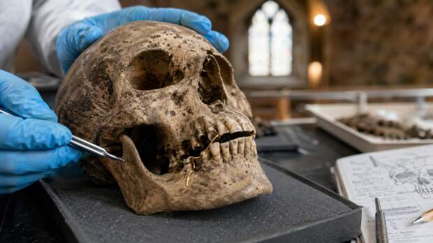 В Шотландии обнаружили самый ранний случай восстановления зуба золотой нитью