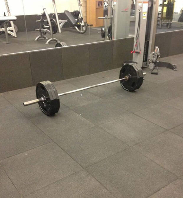 It's Cool. Just Leave 315 Lbs Laying There. I'm Sure Someone Else Will Put It All Back