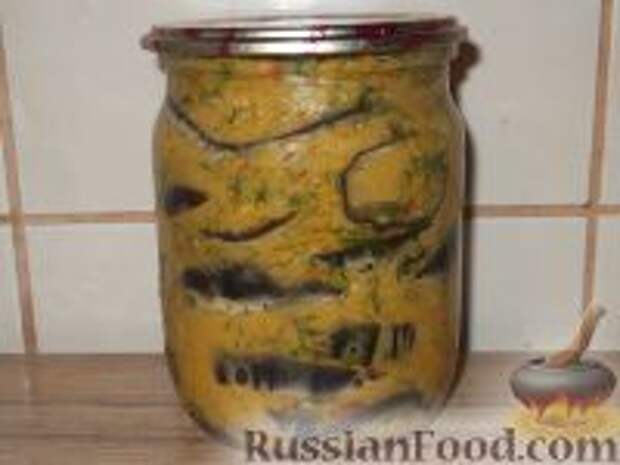 Фото к рецепту: Баклажаны кружками в острой приправе Фото к рецепту: Баклажаны кружками в острой приправе