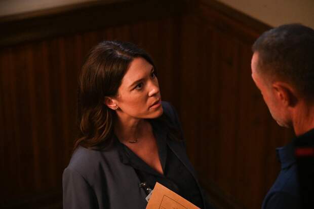Chapman has a word with Voight about where his head is in the season premiere.