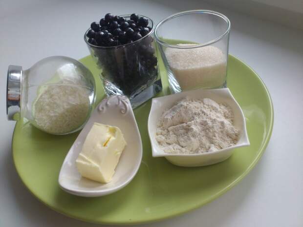 продукты для черничного крамбля