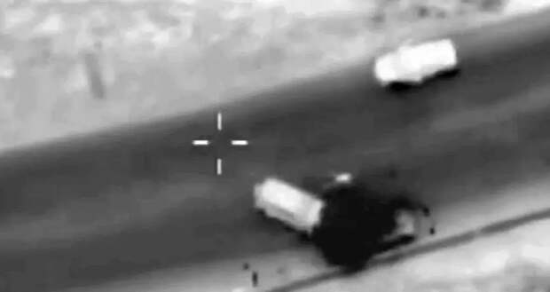 Показаны кадры удара израильского БПЛА по автомобилю якобы с командиром «Подразделения 190» КСИР