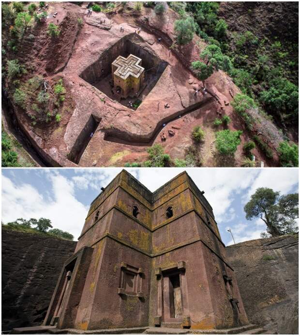 Лалибела – одно из самых священных мест в Эфиопии (Церковь Святого Георгия).