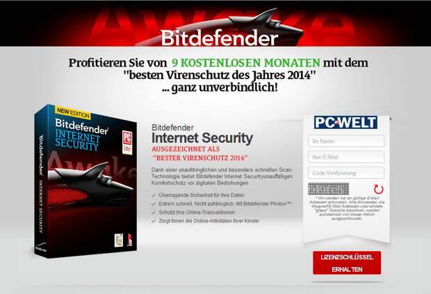 Bitdefender Internet Security на 9 месяцев бесплатно