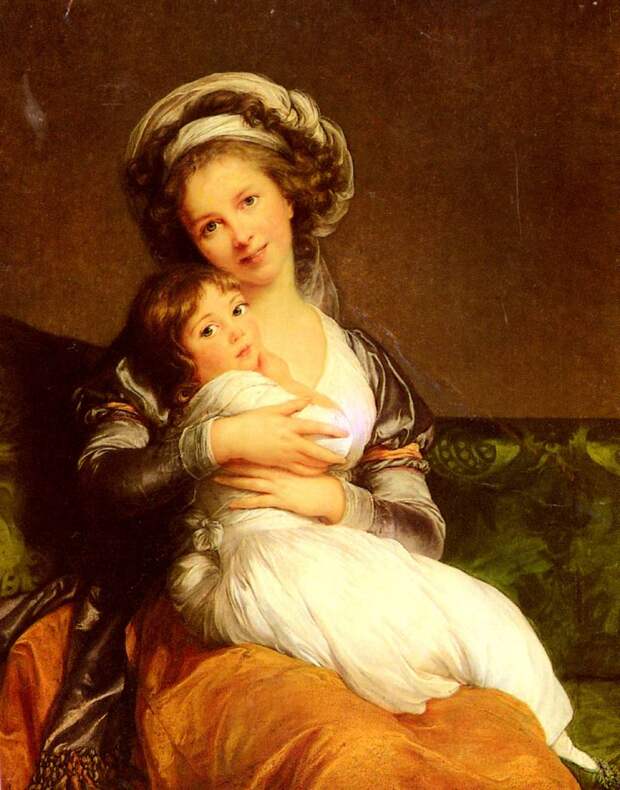 Vigee Lebrun Elisabeth Louise Madame Vigee Lebrun Et Sa Fille, Автор: Vigée Le Brun, Louise Élisabeth (Элизабет Луиза Виже Лебрен)