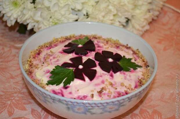 салат из свеклы и курицы рецепт