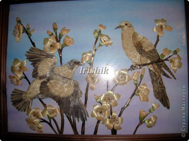 Восхитительные розы. Аппликация из соломки. Мастер-класс (51) (520x390, 192Kb)