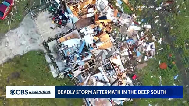 CBS: серия торнадо привела к большим разрушениям в южных регионах США &mdash; ИноТВ