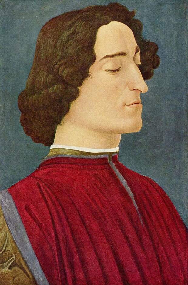 С. Ботичелли. Портрет Джулиано Медичи. 1476 г. 	Берлинская картинная галерея, Берлин