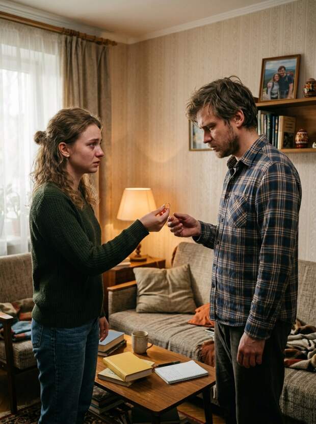 «Откуда в нашей квартире взялось это чужое кольцо?» — я спросила, с трудом сдерживая раздражение; муж замялся, пальцы дрожали и он отводил взгляд