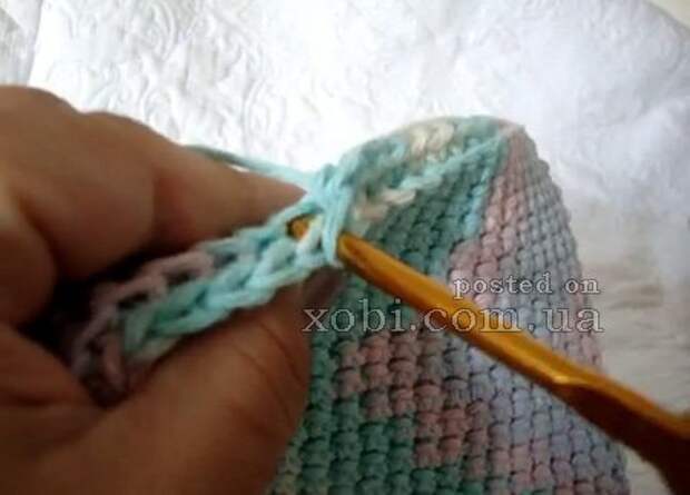 техника вязания плотного полотна крючком