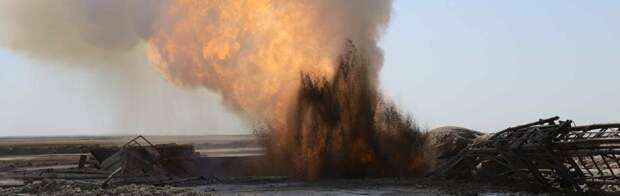 Тринадцатый день не могут потушить огонь в скважине на месторождении «Каратурун Южный»