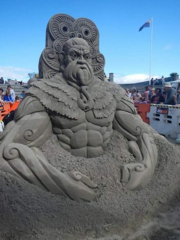 Песочные скульптуры на 3rd New Zealand Sandcastle Competition 2014 (17 фото)