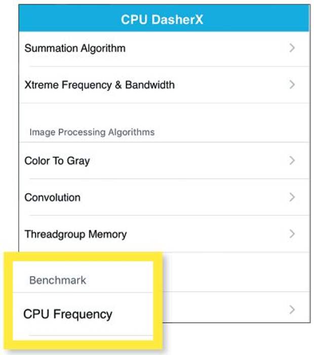 CPU DasherX определяет текущую тактовую частоту процессора, по которой можно выявить намеренное снижение производительности iPhone