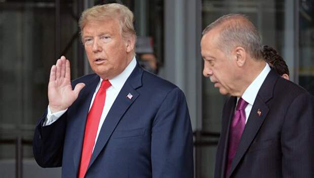 Дональд Трамп и президент Турции Реджеп Тайип Эрдоган. Архивное фото