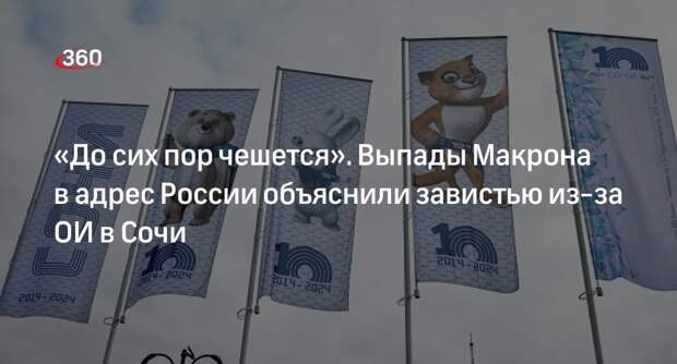 Вице-спикер Госдумы Чернышев: Макрон завидует Путину из-за Олимпиады в Сочи