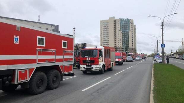 Появилось видео с пожара в петербургской больнице, где погибли пять человек