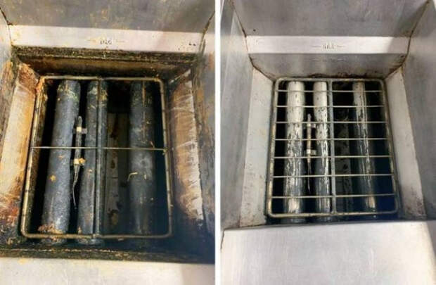 Снимки предметов и мест до и после приведения в порядок