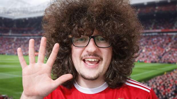 Видео: фанат «МЮ», обещавший постричься только после 5 побед подряд, смотрит на пропущенный гол от «Вест Хэма»