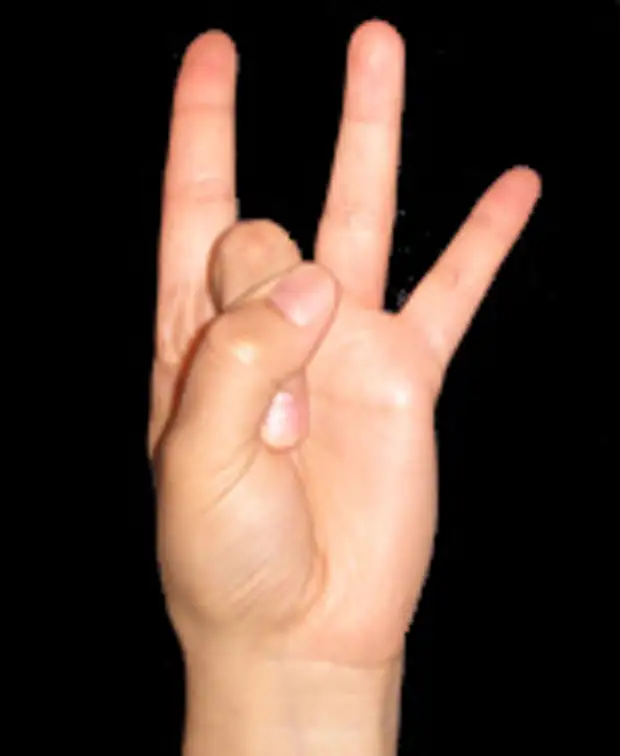 Указательный и средний палец. Знак три пальца указательный средний и мизинец. Средний и безымянный палец. Жест 3 пальца большой указательный и средний. Что значит гнутая