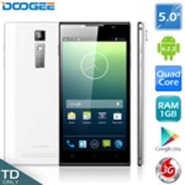 DOOGEE TURBO DG2014 5" IPS OGS 6.3mm Ultrathin 13MP MTK6582 Android 4.2 Quad Core 1GB+8GB Phone