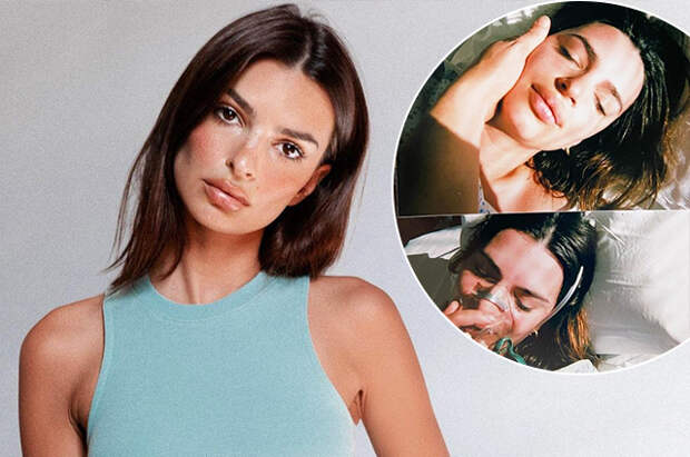 Эмили Ратажковски опубликовала фото, сделанные во время родов: "В промежутках между схватками"