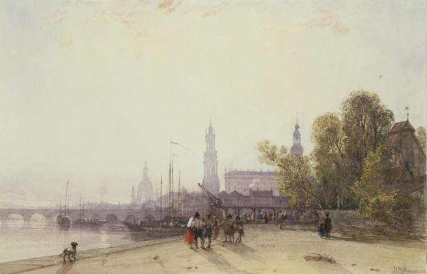 Уильям Уайльд. Вид на Дрезден. 1806. Из собраний Музея Виктории и Альберта, Лондон