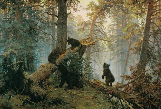 Картина «Утро в сосновом лесу»  Источник: artchive.ru 