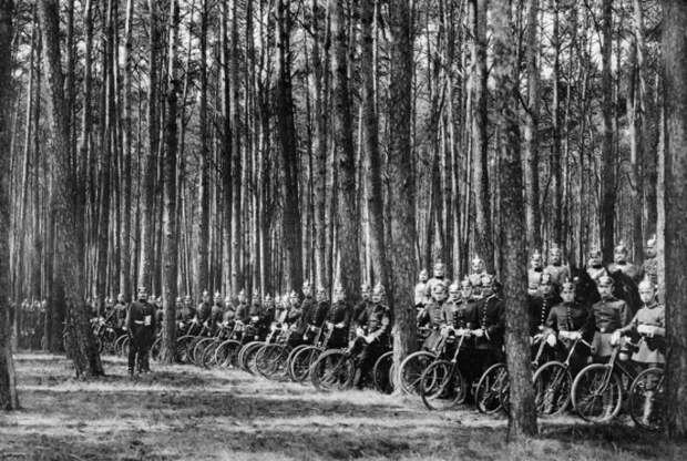 Велосипедные войска Первой мировой.