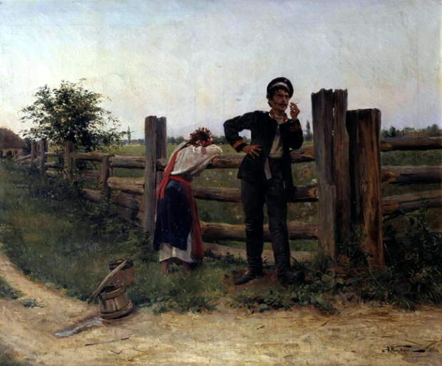 Александр Маковский, «Надоела», 1897 год Александр Маковский, «Надоела», 1897 год