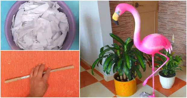 Qq. Handmade - How To Make A Flamingo From.. — Video | VK