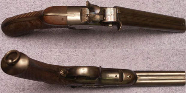 Nagant M 1877 вид сверху и снизу