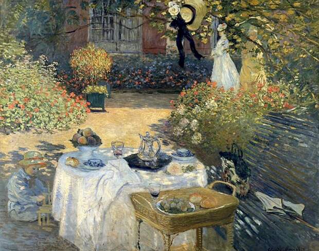 Claude Monet "The Luncheon", 1873, Musée d'Orsay, Paris