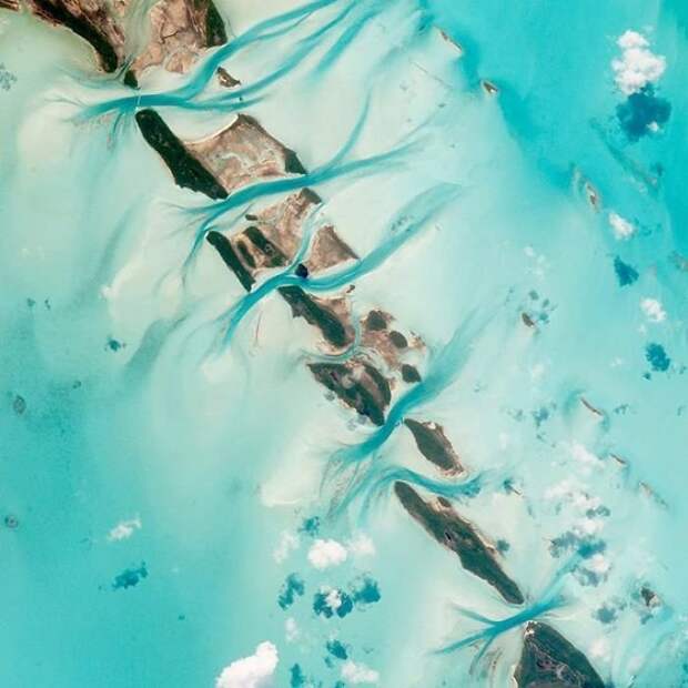 21. Эксума, Багамские острова Бенджамин Грант, земля, природа, фото со спутника, фотография, фотомир