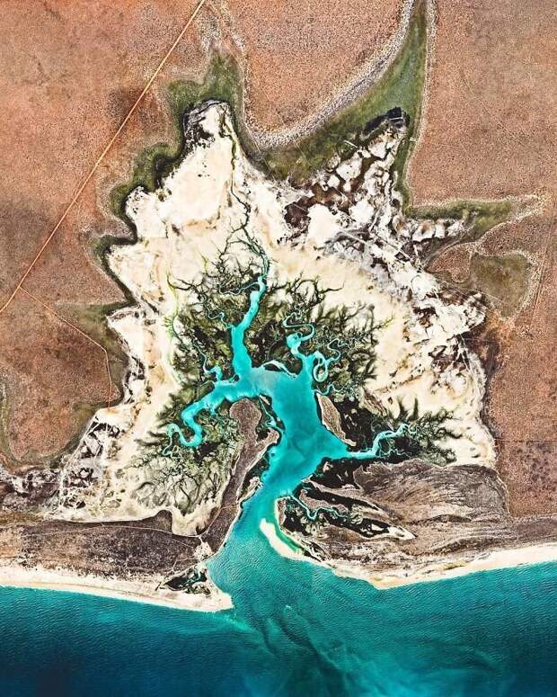 2. Вилли-Крик, Западная Австралия Бенджамин Грант, земля, природа, фото со спутника, фотография, фотомир