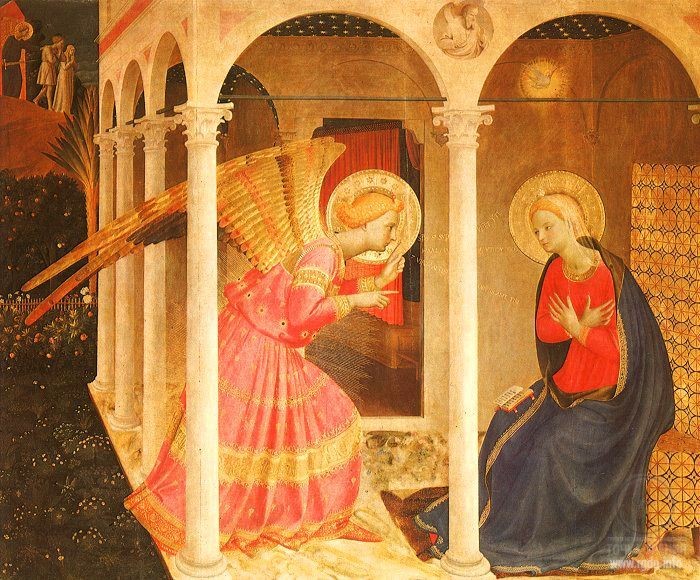 Беато Джованни да Фьезоле Анджелико » Благовещение, 1432-43, Музей Диочезано, Кортона