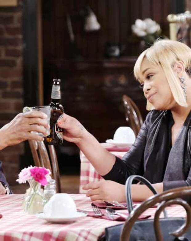 Sheila Toasts to Abe - Days of Our Lives