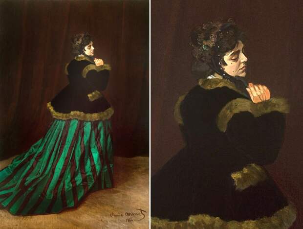 Клод Моне, "Дама в зелёном", 1866