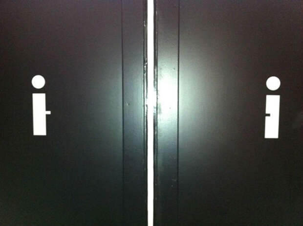 Никаких больше стандартных «Мэ» и «Жо» —  самые креативные туалетные знаки