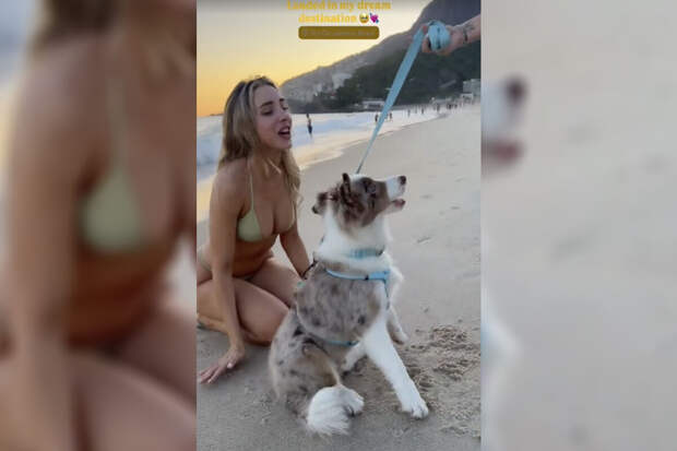 Девушка Дурова в бикини опубликовала видео с пляжа в Рио-де-Жанейро