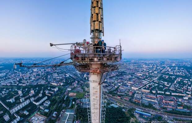 Останкинская телебашня. Вид на Москву с высоты 503 метра