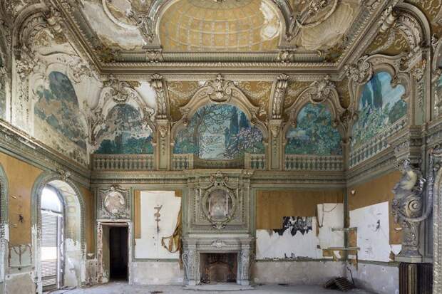 Палаццо в Пьемонте, Италия архитектура, европа, заброшенные здания, изящество, стильные строения, фотографии, фотопутешествие, фотосерия