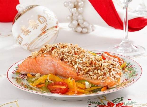 Форель под ореховой корочкой