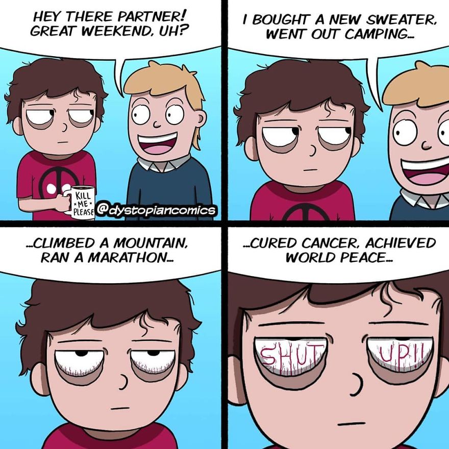 13 Dark/Dumb Ideas Made Into Comics By @dystopiancomics