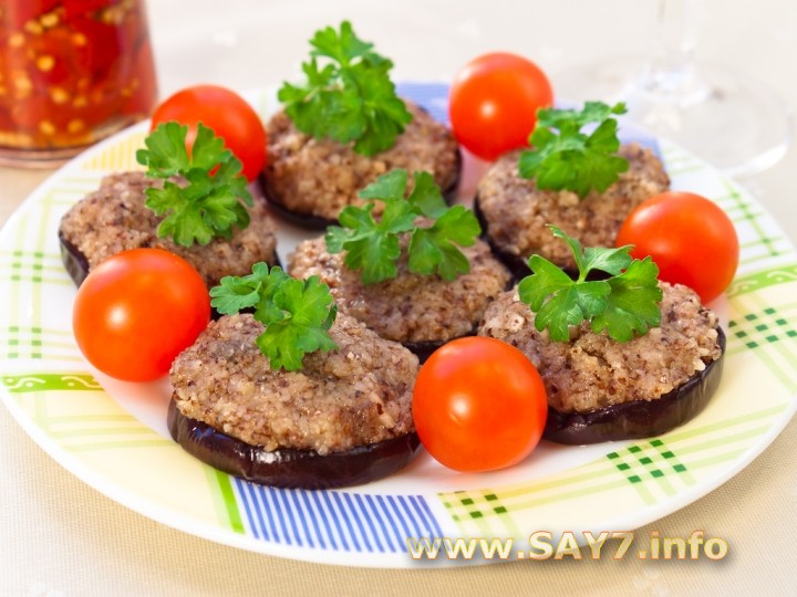 Баклажаны с грецкими орехами