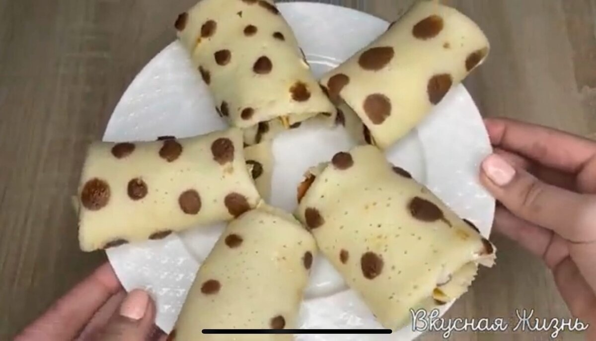 Самые красивые и вкусные блинчики в горошек